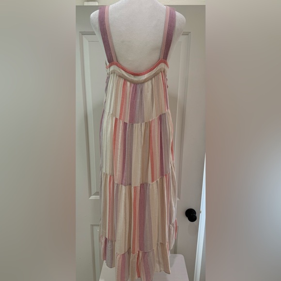 RAILS Amaya Sleeveless Tiered Midi Dress in Juliette Stripe - Picture 7 of 12